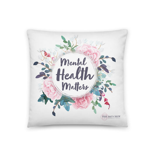 Mental Health Matters Throw Pillow
